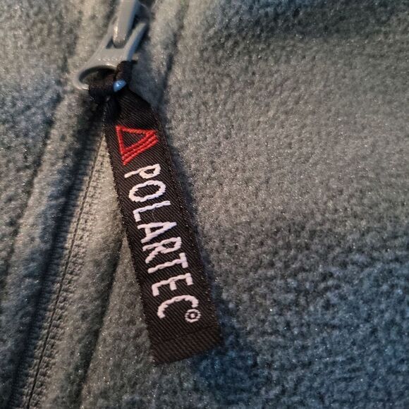 Cabela's sage green zip front polartec fleece jacket - Picture 7 of 7